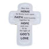 C&F Wooden Home Cross Fun Plaque